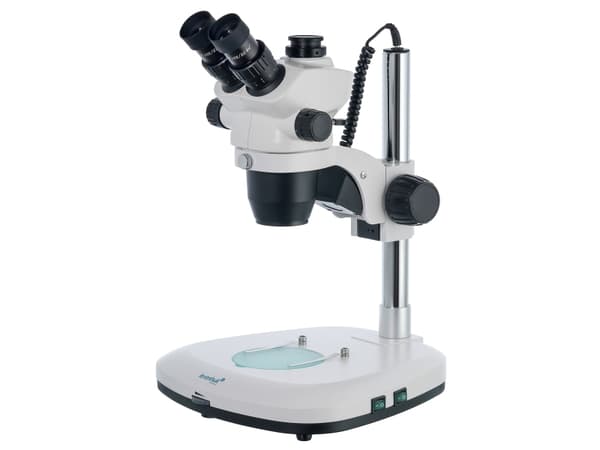 Levenhuk ZOOM 1T, Optisk mikroskop, Hvit, Aluminium, 45x, 7x, WF10x/22 (2 stk)
