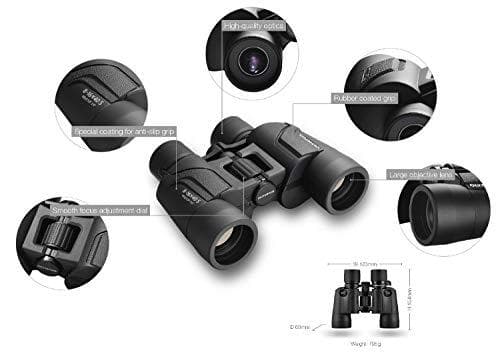 Olympus 8-16x40 S kikkert med bærerem, etui og 15 års producentgaranti. Klare billeder, naturlige farver, bredt synsfelt, let - ideel til naturobserva