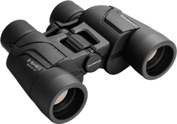 Olympus 8-16x40 S kikkert med bærerem, etui og 15 års producentgaranti. Klare billeder, naturlige farver, bredt synsfelt, let - ideel til naturobserva