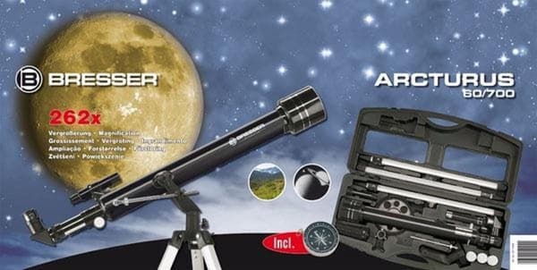 Bresser Teleskop - Arcturus 60/700 - Med robust montering og tilbehør