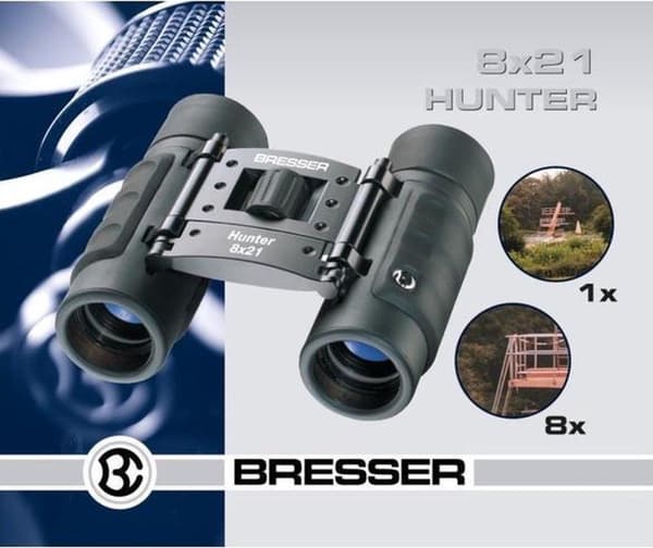 Bresser kikkert - Hunter 8x21 - Tag - Let & Kompakt
