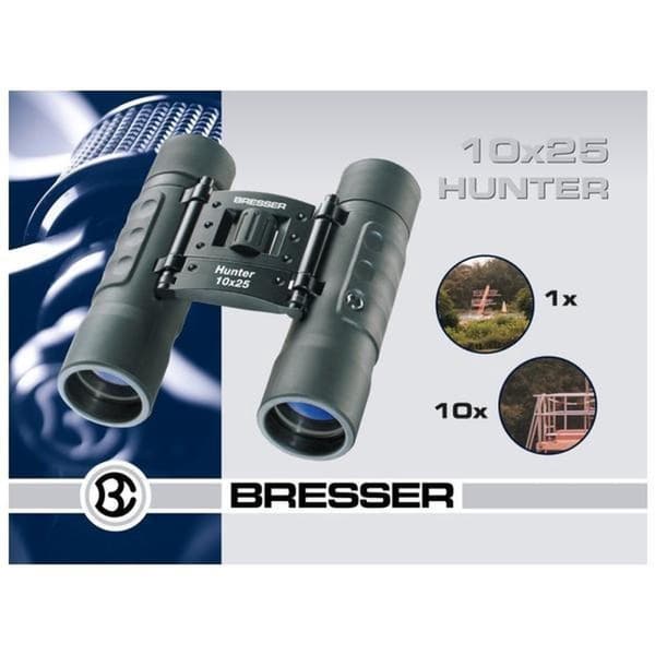Bresser Hunter - kikkert 10 x 25 - tagkant