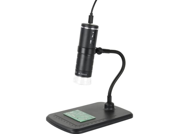Reflecta DigiMicroscope WiFi 2.0 - Full HD-oppløsning - 50-1000x forstørrelse - 8 lysdioder som kan dimmes kontinuerlig (66146)