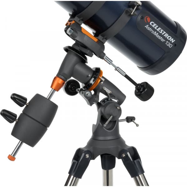 Celestron ASTROMASTER 130EQ -stjärnteleskop + telefonadapter och T2-Barlow-lins