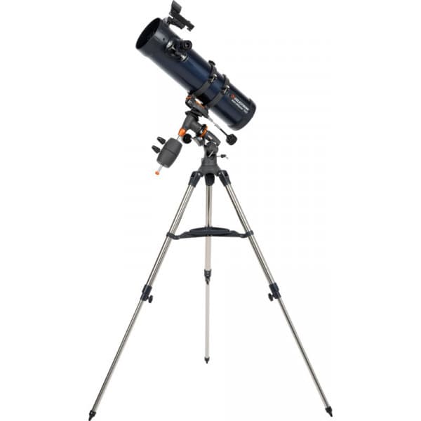 Celestron ASTROMASTER 130EQ -stjärnteleskop + telefonadapter och T2-Barlow-lins