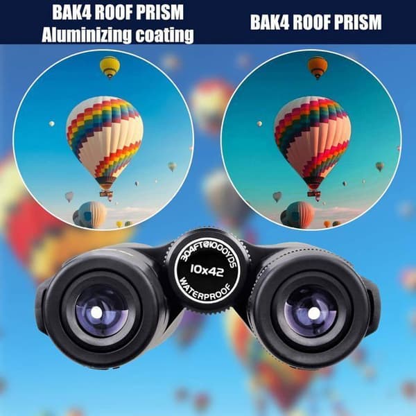 Svbony SV47 Kikare, 10x42 Kikare för Vuxna, Bak4 Prisma FMC Vattentåliga Dimmiga Skydd Regnbåge Egenskaper Transportväska Nackrem Kikare för Jakt