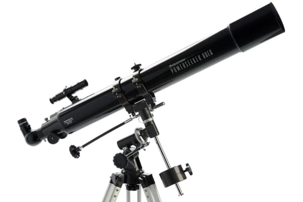 Celestron PowerSeeker 80EQ, Svart, Aluminium, Instruktioner, 8,62 kg, 9 cm, 96,5 cm