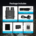 Miniatyrbild 6 av 6: Svbony SA206 Nattkikare, 8X Digital Zoom, 3" HD Hög Infrared Video 4K och 36MP Bild, 5000mAh med 32 GB TF-kort