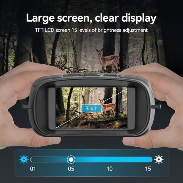 Svbony SA206 Nattkikare, 8X Digital Zoom, 3" HD Hög Infrared Video 4K och 36MP Bild, 5000mAh med 32 GB TF-kort