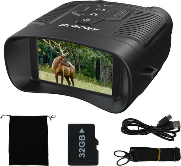 Svbony SA206 Nattkikare, 8X Digital Zoom, 3" HD Hög Infrared Video 4K och 36MP Bild, 5000mAh med 32 GB TF-kort