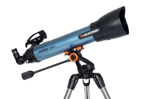 Celestron Inspire 100AZ, Sort, Blå, Stål, 10 cm