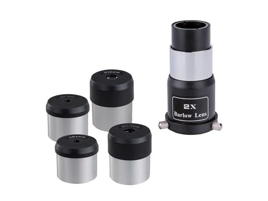 Dörr DELTA 1000, Musta, Poika/tyttö, Ohje, 6 kg, 46,5 cm, 1x finder scope, 4x eyepieces, 1x Barlow lens 2x, 1x moon filter