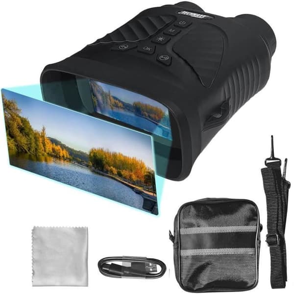 Nattvisionsglasögon Technaxx TX-257 FullHD 1080p, 40MP foton, 4X optisk förstoring, 8X digital zoom och belysning.