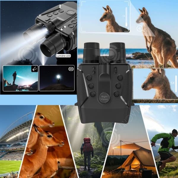 INN Nattvisionsokulärer 4k 5x 58mp 4-tums TFT-skärm nattvision med förvaringslåda infraröd nattvision