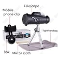 Miniatyrbild 4 av 4: TD® Professionellt barnoptiskt astronomiskt teleskop Enkelt vuxenstjärnor Mobiltelefonhållare Observera månens förstoring