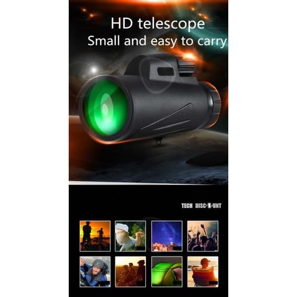 CONFOZEN® 12*50 Monocular Zoom Telescope High Definition High Magnification Vattentätt och anti-dropp