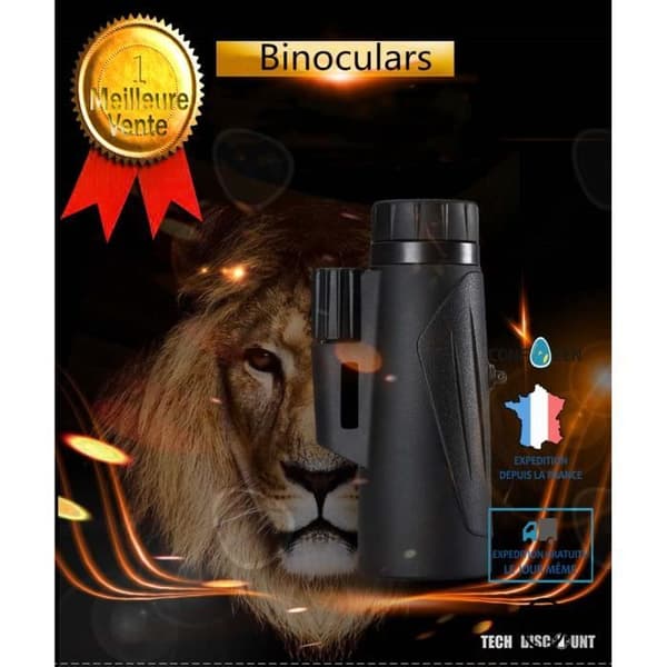 CONFOZEN® 12*50 Monocular Zoom Telescope High Definition High Magnification Vattentätt och anti-dropp