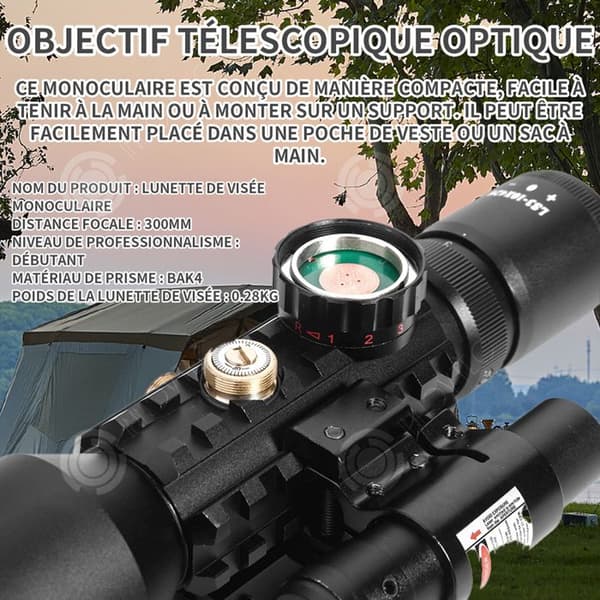 INN Teleskop Brännvidd 300 mm Brännvidd Astronomiskt Teleskop Red Dot Telescope Bergsbestigning Teleskoplins