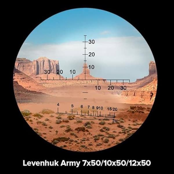 Kikare - LEVENHUK - Army 12x50 - Vattentäta och dammtåliga - Multilageroptik - Förstoring 12x