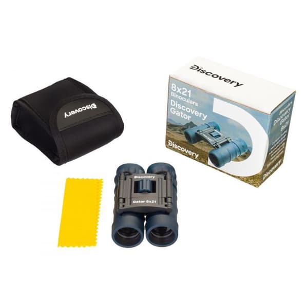 Kikare - LEVENHUK - Discovery Gator 8x21 - Förstoring 8x - Diameter 21 mm - Svart färg
