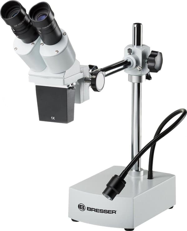 Bresser mikroskooppi - Biorit CS Stereo 10x suurennus - Sopii suurempiin esineisiin