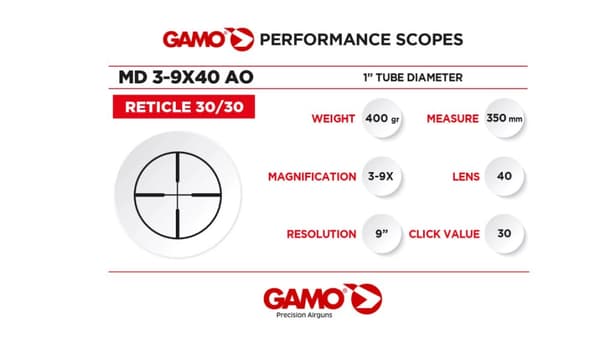 Spektiv Gamo MD 3-9x40 AO