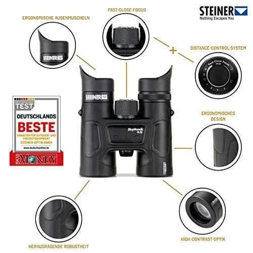 Optisk kikare - Steiner - SkyHawk 4.0 - 10x32 - Vattentät - Ergonomisk - Robust