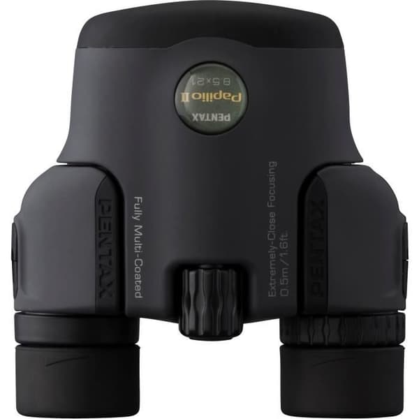 PENTAX PAPILLIO II 8,5x21 Kikare - Svart - Manuell - Porro - Synfält 105m - 2 års garanti