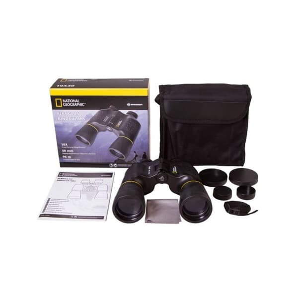 National Geographic 10x50 Porro-kikare - Heltäckt - Manuell - Svart