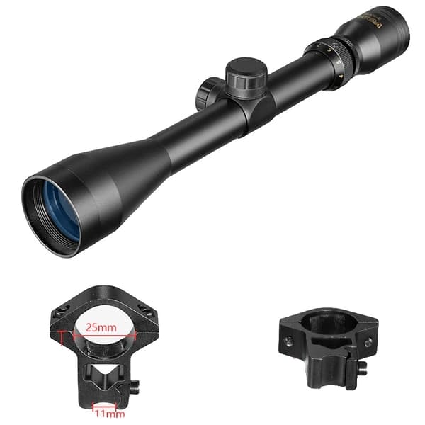 Kikarsikte, Trådavståndsmätare Reticle, Mil Dot Reticle, 11mm