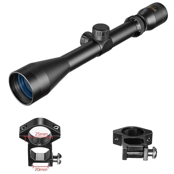 Kikarsikte, Trådavståndsmätare Reticle, Mil Dot Reticle, 20mm