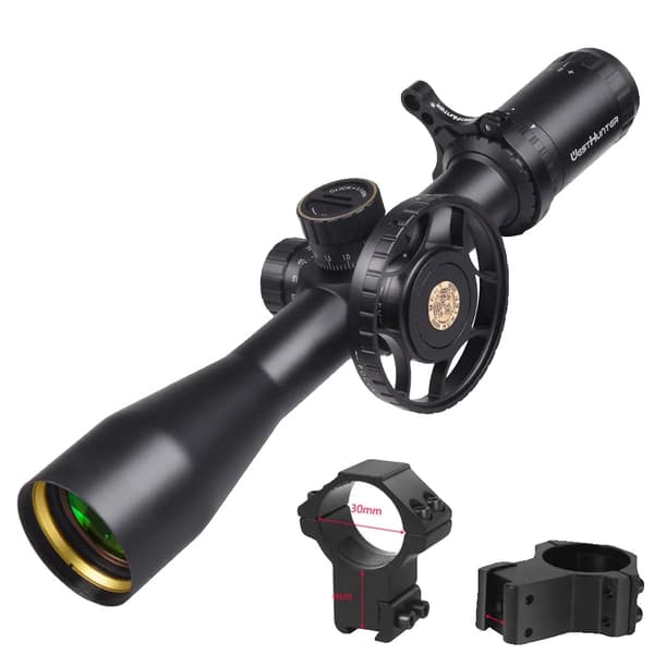 Metsästyskaukoputki, FFP tähtäinkuvio, sivuttaissäätö parallakselle, Korkea 11MM ThrowLever
