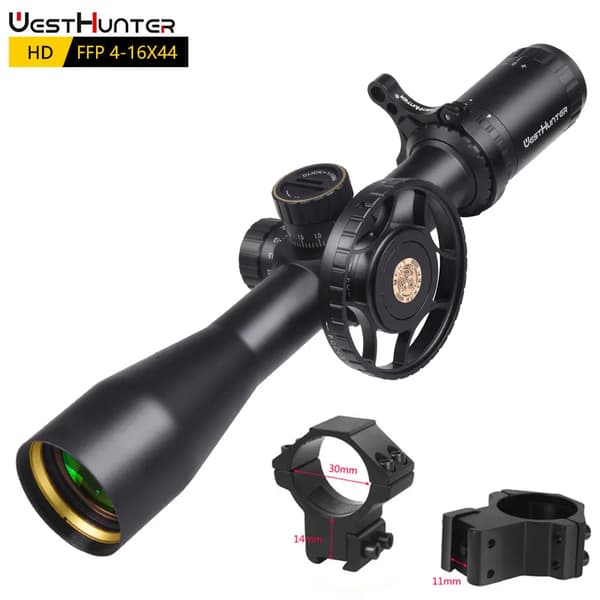 Jaktsikte, FFP-raster, Sidoparallaxjustering, Låg 11MM ThrowLever