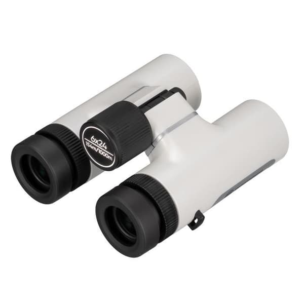 BRESSER Spirit 6x24 Kompakt Kikare - Vit - Full Multicoated Optik - Stort Synfält