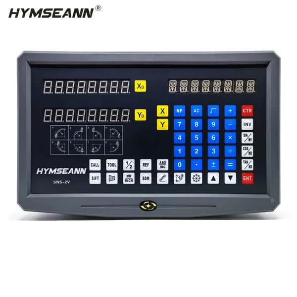 Digital aflæsningsdisplay, 2-akset DRO-sæt, 5um optisk lineærskala encoder., SNS-2V