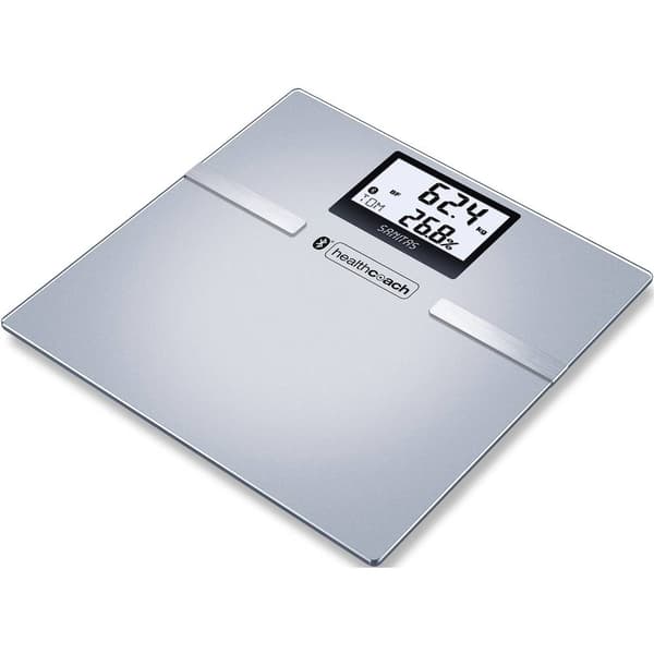 Sanitas SBF 70 Våg med kroppsanalays digital Vägningsområde=180 kg Grå