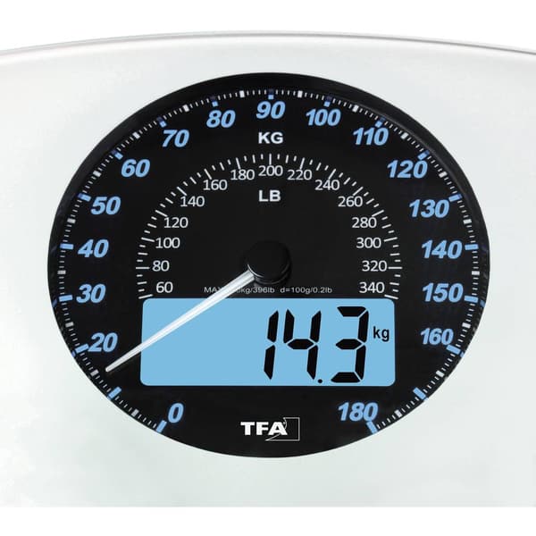 TFA Dostmann SWING Personvåg digital Vägningsområde=180 kg Vit