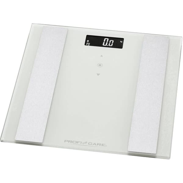 Profi-Care PC-PW 3007 FA Våg med kroppsanalays digital Vägningsområde=180 kg Vit