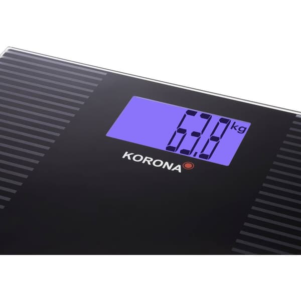 Korona ELLA Personvåg digital Vägningsområde=200 kg Svart