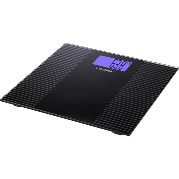 Korona ELLA Personvåg digital Vägningsområde=200 kg Svart