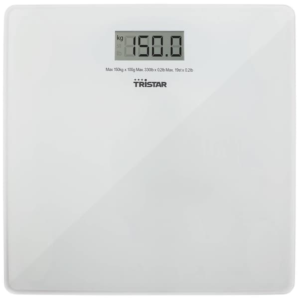 Tristar WG-2419 Personvåg digital Vägningsområde=150 kg Vit