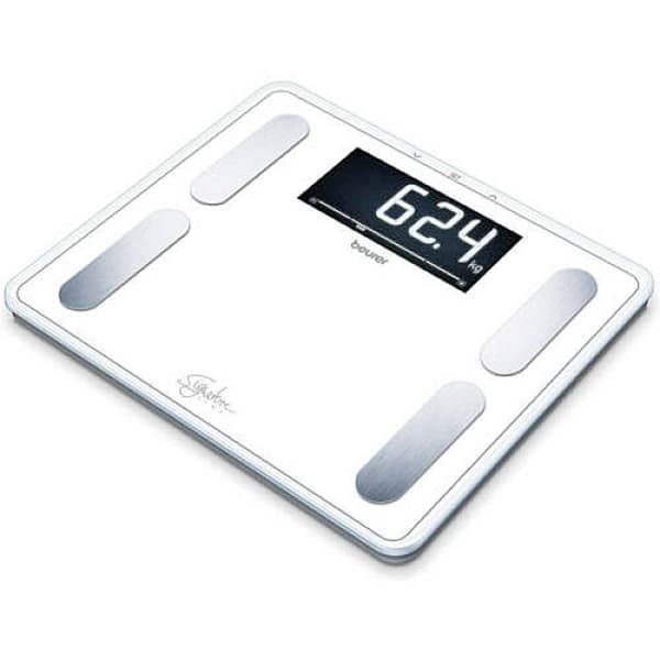 Beurer BF 410 Signature Line Våg med kroppsanalays digital Vägningsområde=200 kg Vit