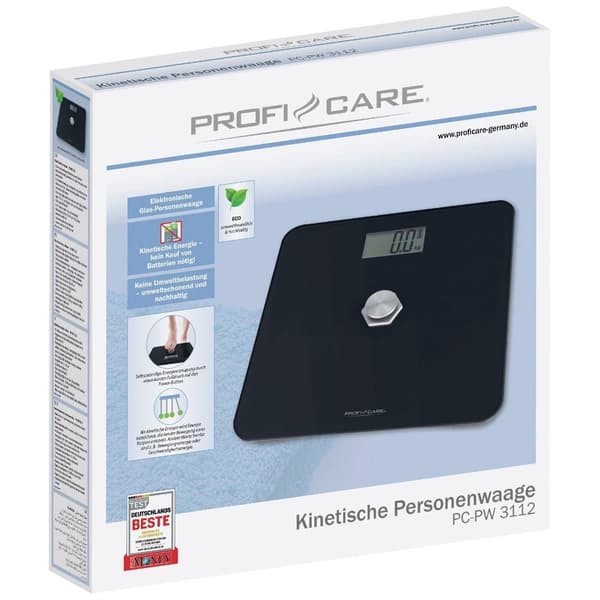 Profi-Care PC-PW 3112 Personvåg digital Vägningsområde=180 kg Svart