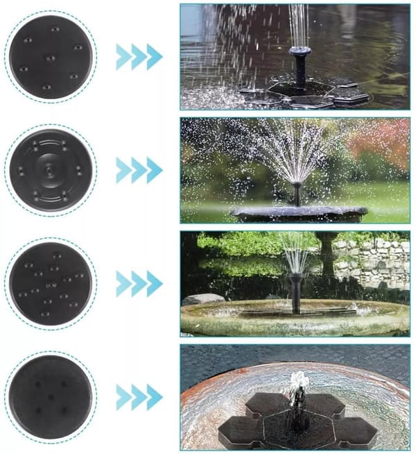 Solar fountain Solar powered Fountain vand springvand / Vandpumpe / Pumpe