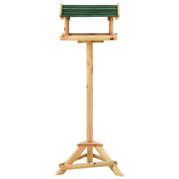 vidaXL fuglehus med stativ 37x28x100 cm massivt fyrretræ