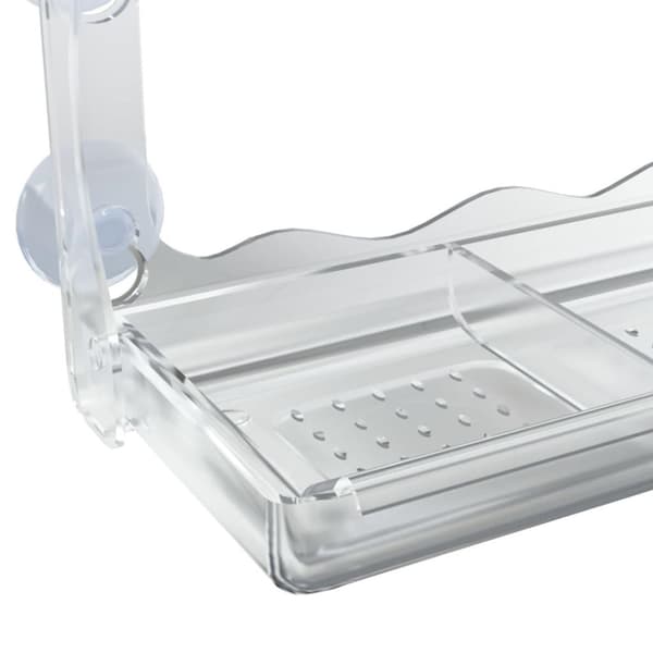 vidaXL Fuglematere for vindu 2 stk akryl 30x12x15 cm