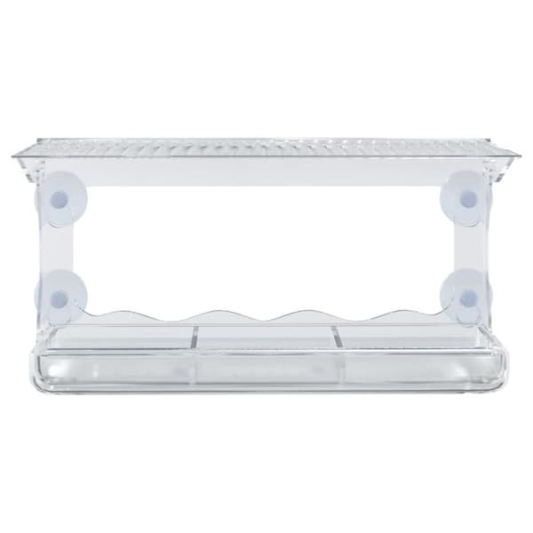 vidaXL Linnun ikkunasyöttölaitteet 2 kpl akryyli 30x12x15 cm