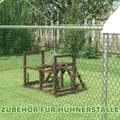 Miniatyrbild 6 av 9: Kyckling lekplats, 82x60x55 cm, Brun