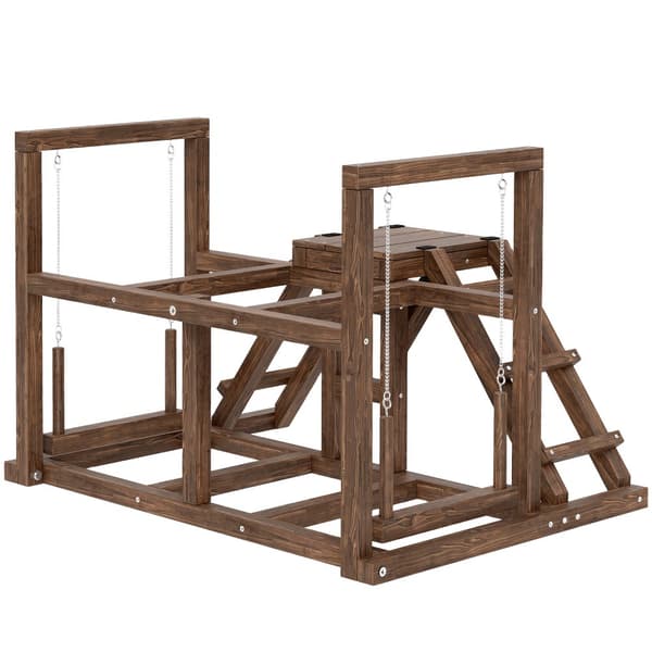Kyckling lekplats, 82x60x55 cm, Brun