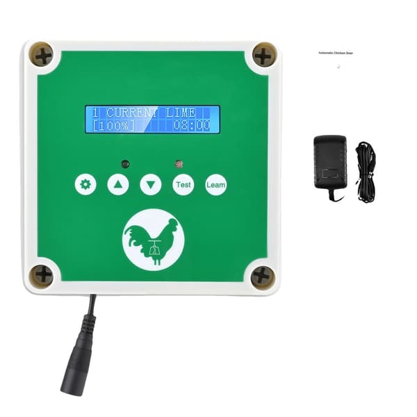 Automatisk Hønsehusdør, Fjernbetjening Aktiveret, Vejrbestandigt Design,EU STIK 220V